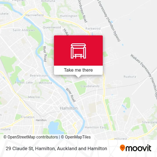 29 Claude St, Hamilton map