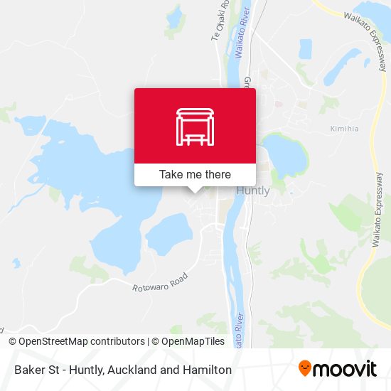Baker St - Huntly map