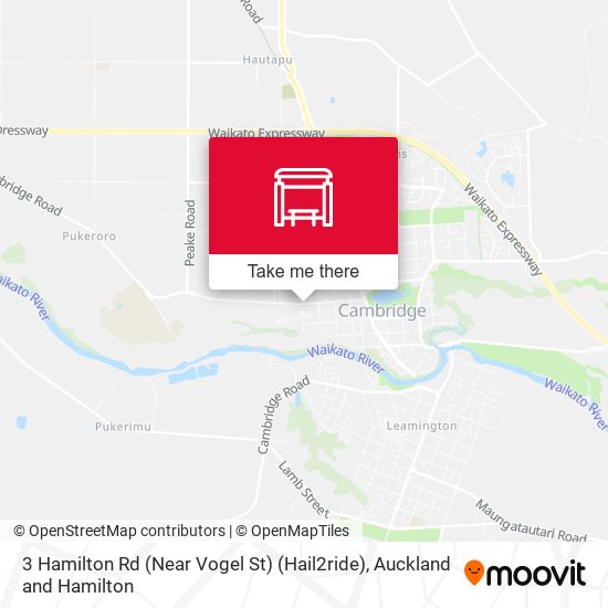 3 Hamilton Rd (Near Vogel St) (Hail2ride) map