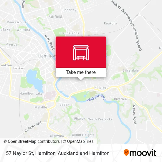 57 Naylor St, Hamilton map
