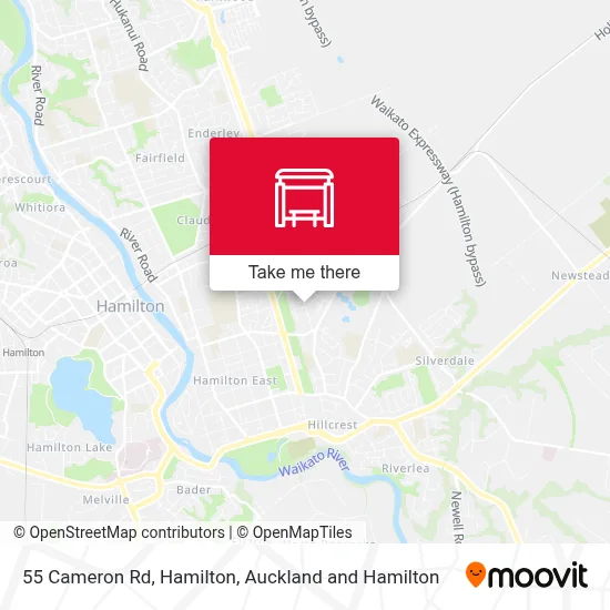 55 Cameron Rd, Hamilton map