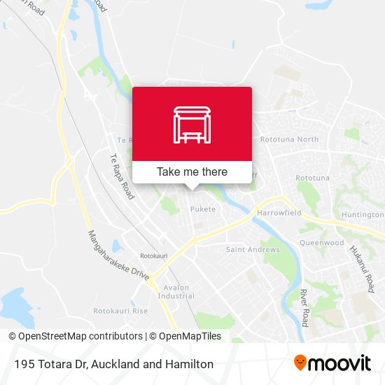 195 Totara Dr map