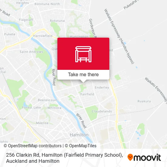 256 Clarkin Rd, Hamilton (Fairfield Primary School) map