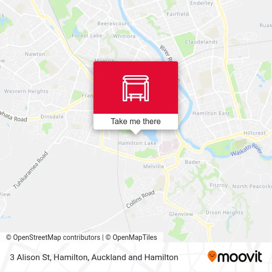 3 Alison St, Hamilton map