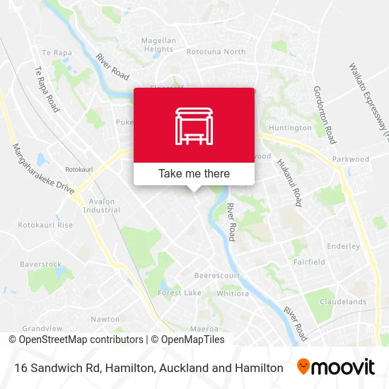 16 Sandwich Rd, Hamilton map