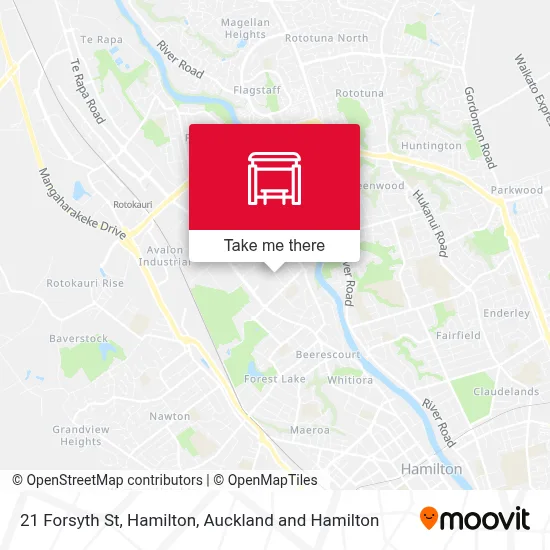 21 Forsyth St, Hamilton map
