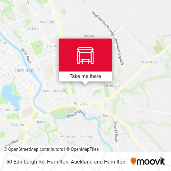 50 Edinburgh Rd, Hamilton map