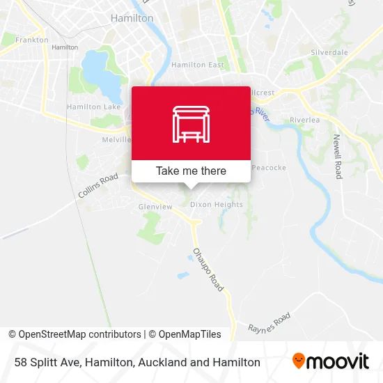 58 Splitt Ave, Hamilton map