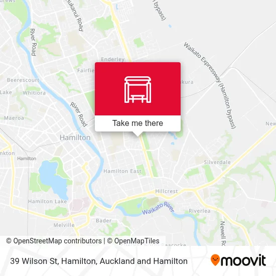 39 Wilson St, Hamilton map
