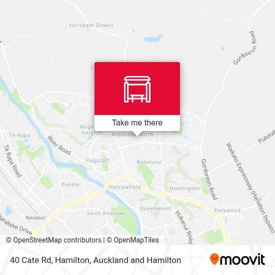 40 Cate Rd, Hamilton map