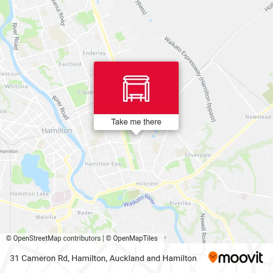31 Cameron Rd, Hamilton map