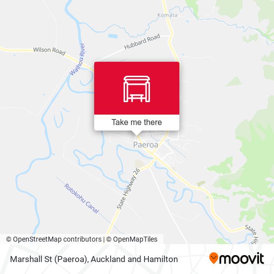 Marshall St (Paeroa) map