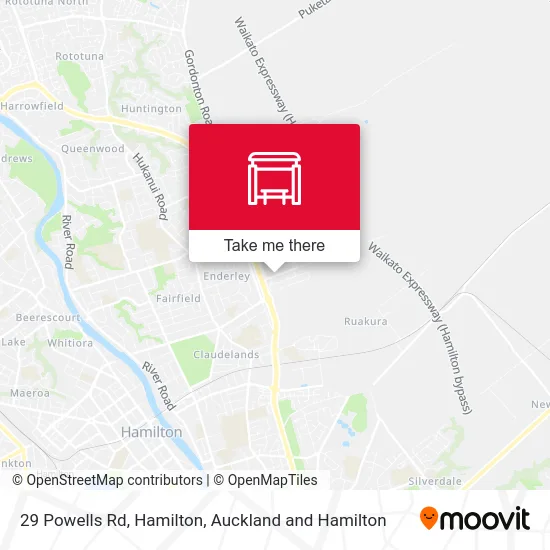 29 Powells Rd, Hamilton map