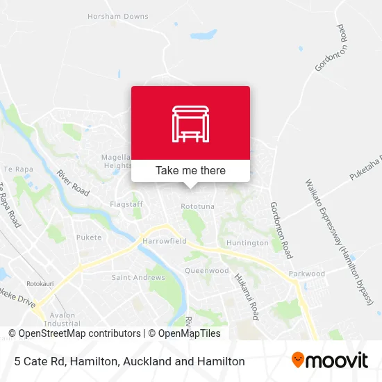 5 Cate Rd, Hamilton map