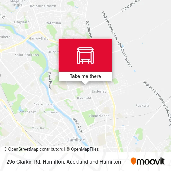 296 Clarkin Rd, Hamilton map