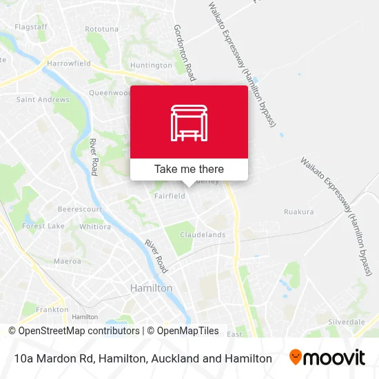 10a Mardon Rd, Hamilton map