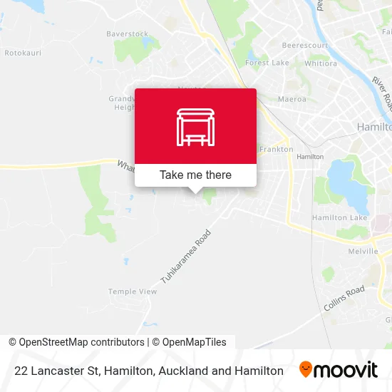 22 Lancaster St, Hamilton map