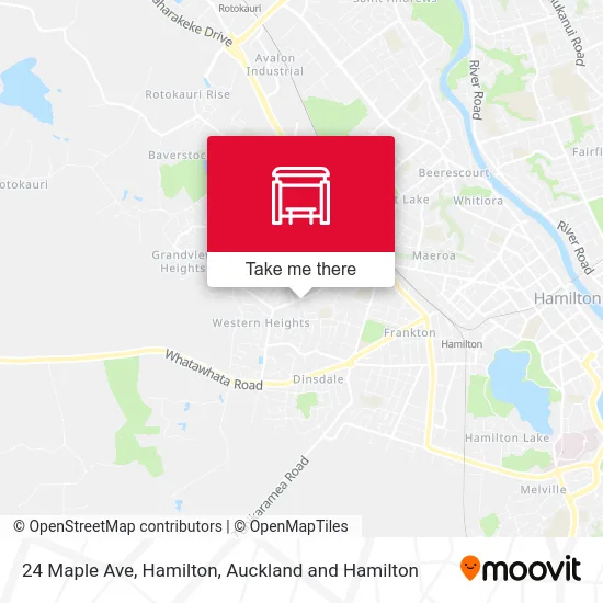24 Maple Ave, Hamilton map