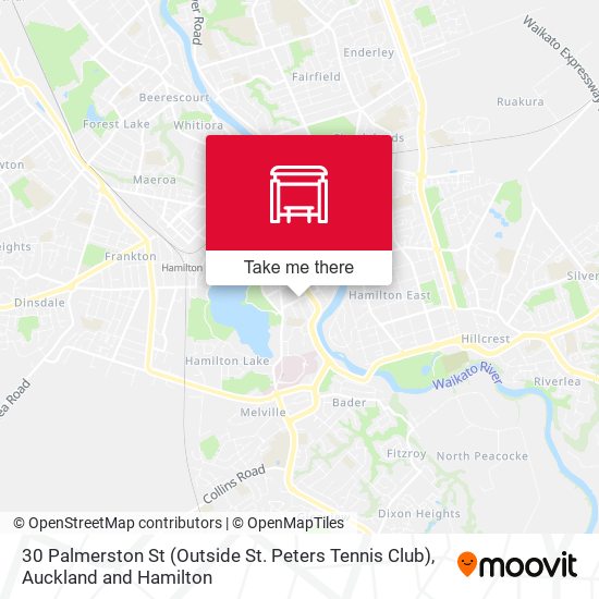 30 Palmerston St (Outside St. Peters Tennis Club) map