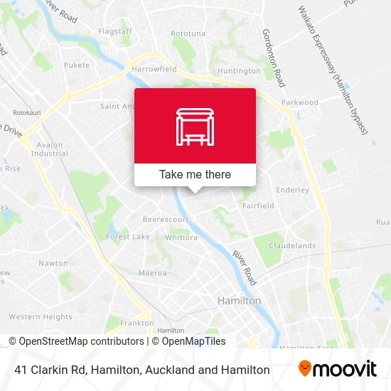 41 Clarkin Rd, Hamilton map