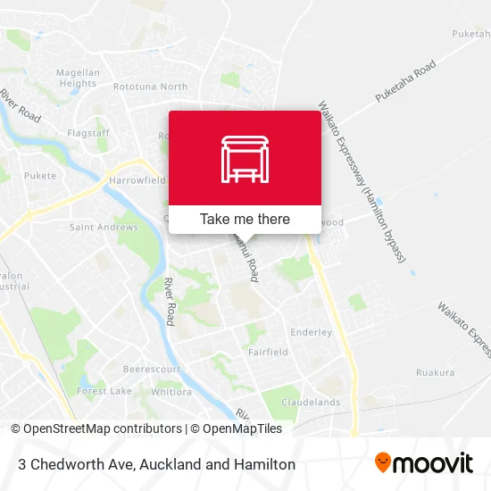 3 Chedworth Ave map