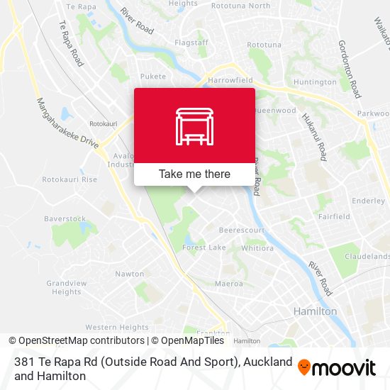 381 Te Rapa Rd (Outside Road And Sport) map