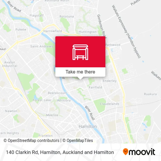 140 Clarkin Rd, Hamilton map