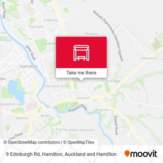 9 Edinburgh Rd, Hamilton map