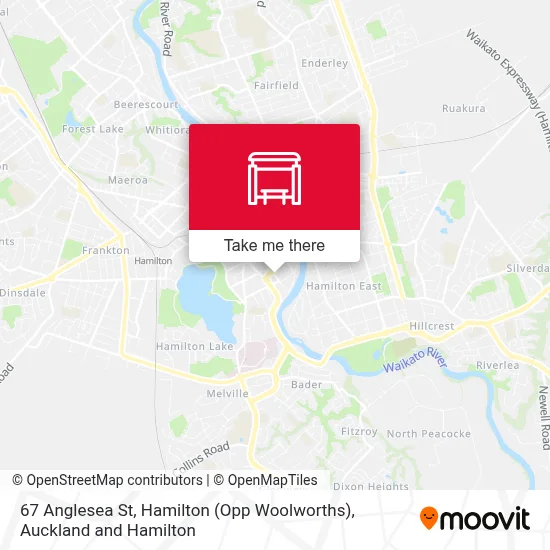 67 Anglesea St, Hamilton (Opp Woolworths) map