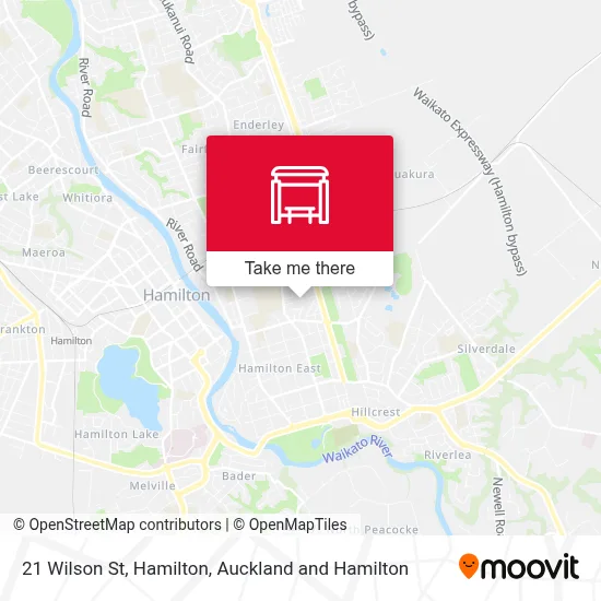 21 Wilson St, Hamilton map
