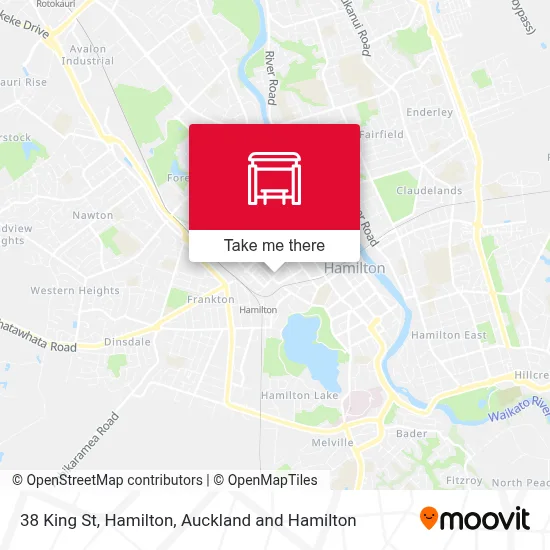 38 King St, Hamilton map