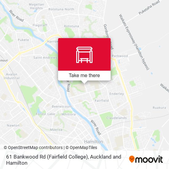 61 Bankwood Rd (Fairfield College) map