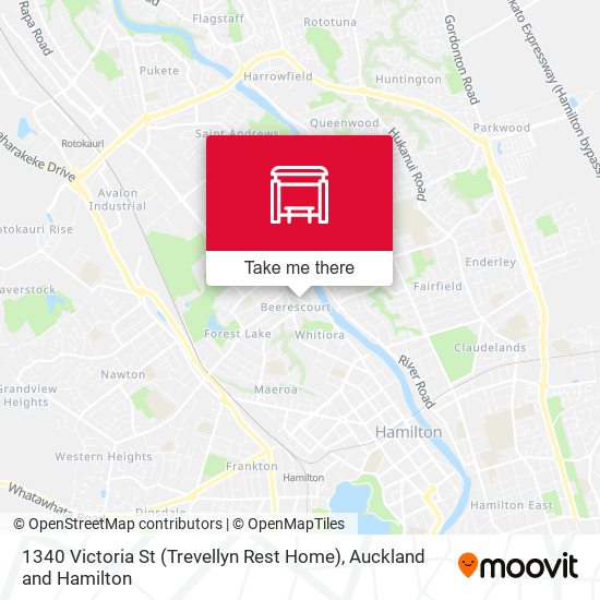 1340 Victoria St (Trevellyn Rest Home) map