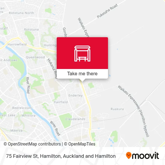 75 Fairview St, Hamilton map