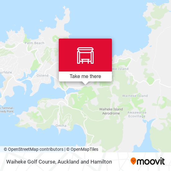 Waiheke Golf Course map