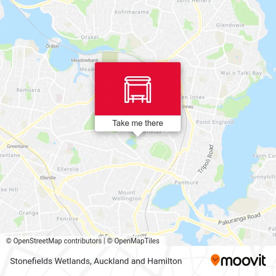Stonefields Wetlands map