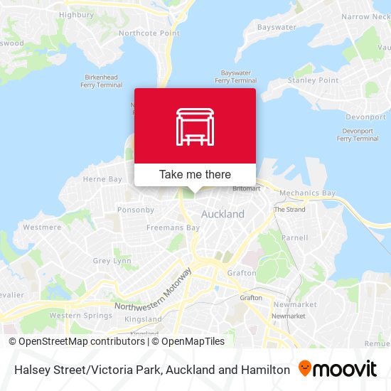 Halsey Street/Victoria Park map