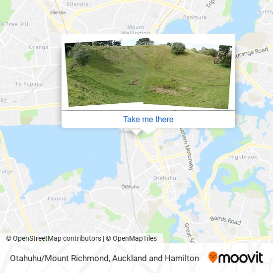 Otahuhu/Mount Richmond地图