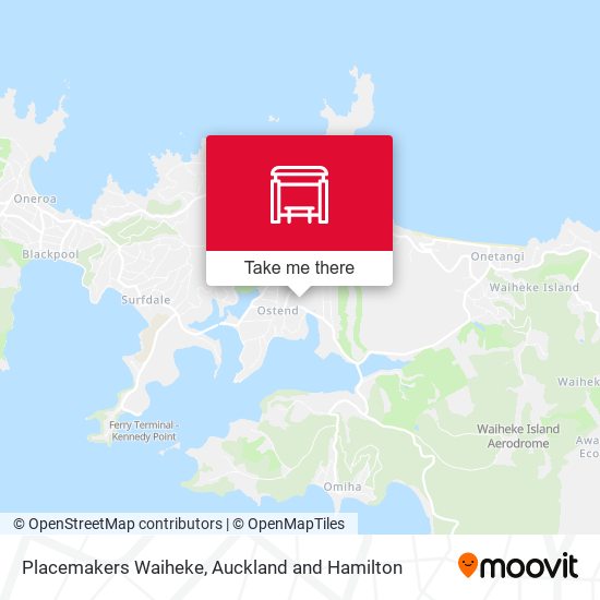 Placemakers Waiheke map