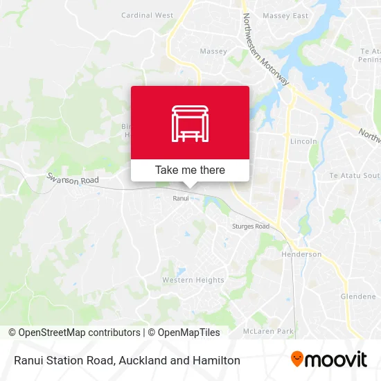 Ranui Station Road map