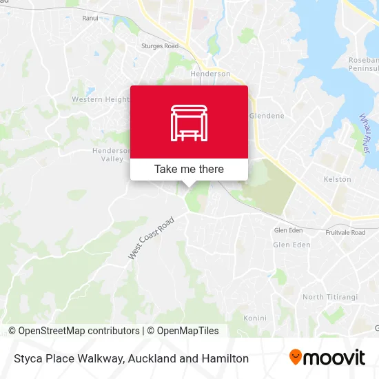 Styca Place Walkway map