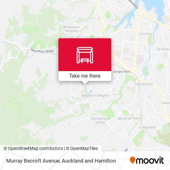 Murray Becroft Avenue map