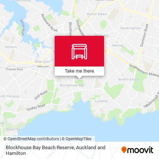 Blockhouse Bay Beach Reserve map