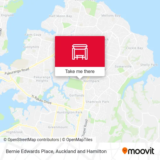 Bernie Edwards Place map