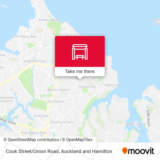 Cook Street/Union Road map