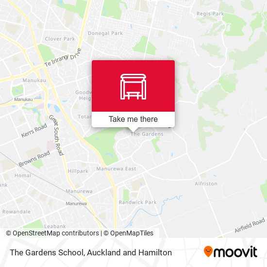 The Gardens School map