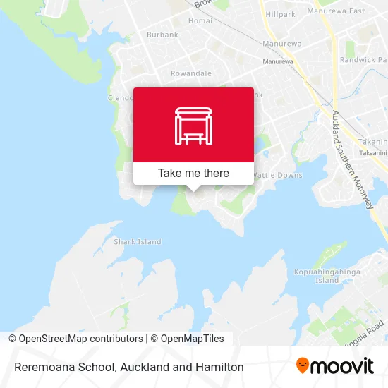 Reremoana School map
