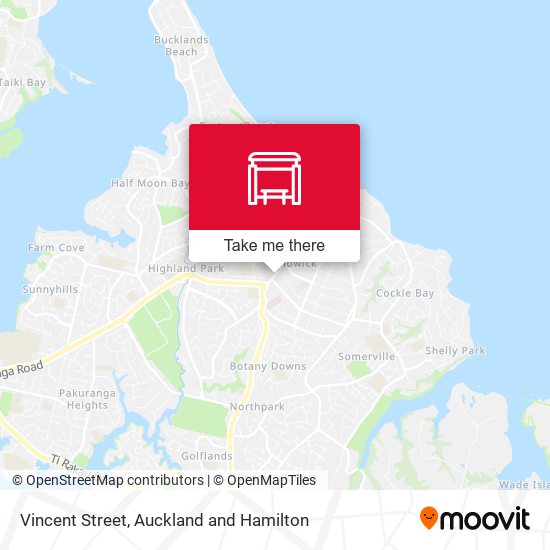 Vincent Street map