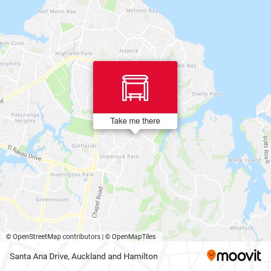 Santa Ana Drive map