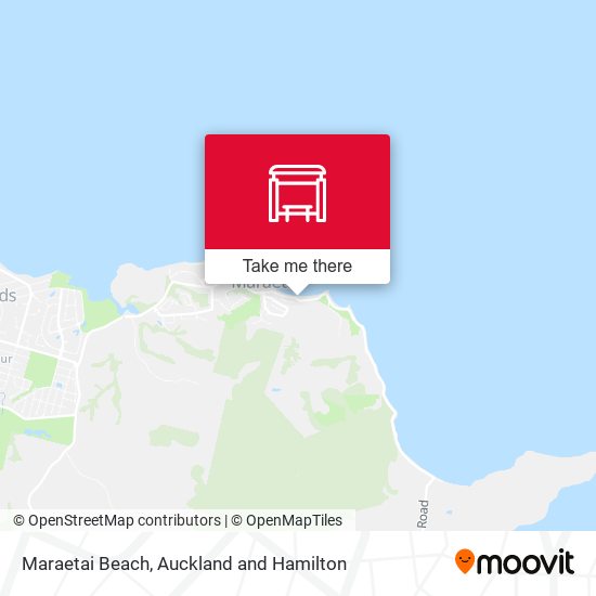Maraetai Beach map